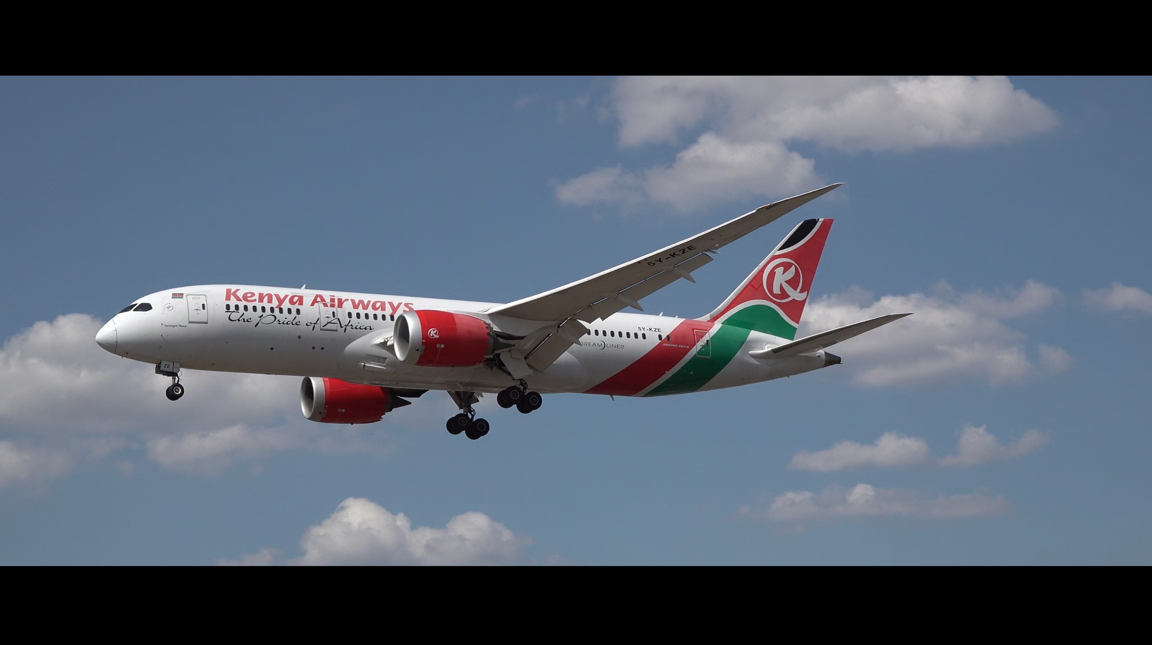 Kenya Airways Boeing 787-8 Dreamliner